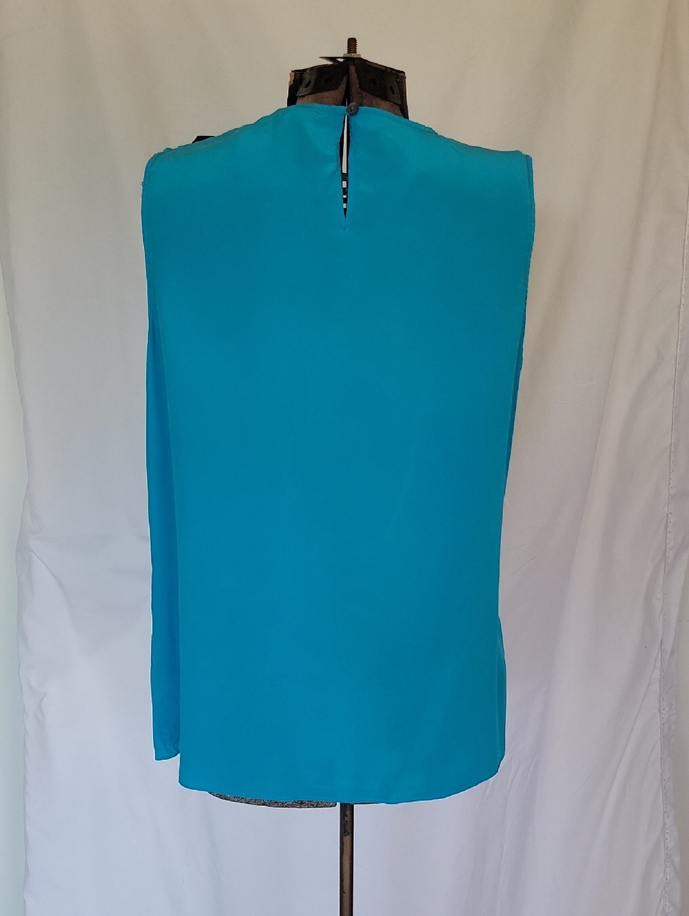 LAUREN Ralph Lauren Silk Top, 16, Blue/Black - Picture 5 of 10
